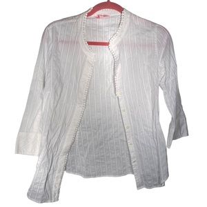 Lilly Pulitzer White Button Down Dress Shirt